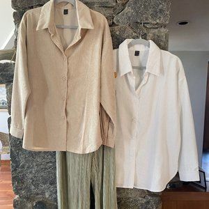 BUNDLE OF SHEIN TOPS AND WIDE LEG PANTS ALL SIZE LARGE NWOT